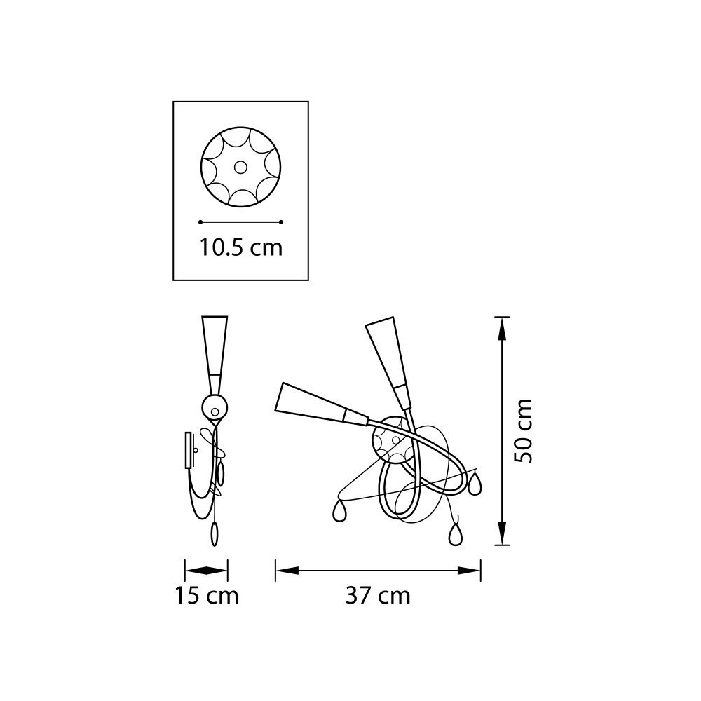 Lightstar (SB1105/2L) Бра AEREO 2х25W G9 CHROME (в комплекте) Lightstar (SB1105/2L) Бра AEREO 2х25W G9 CHROME (в комплекте)